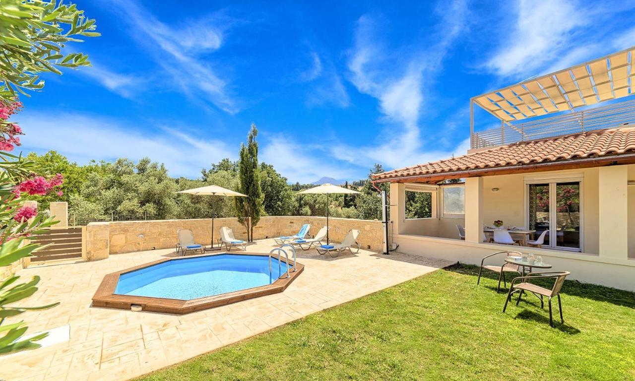 Villa Di Palma Heated Pool Koufi Exterior photo