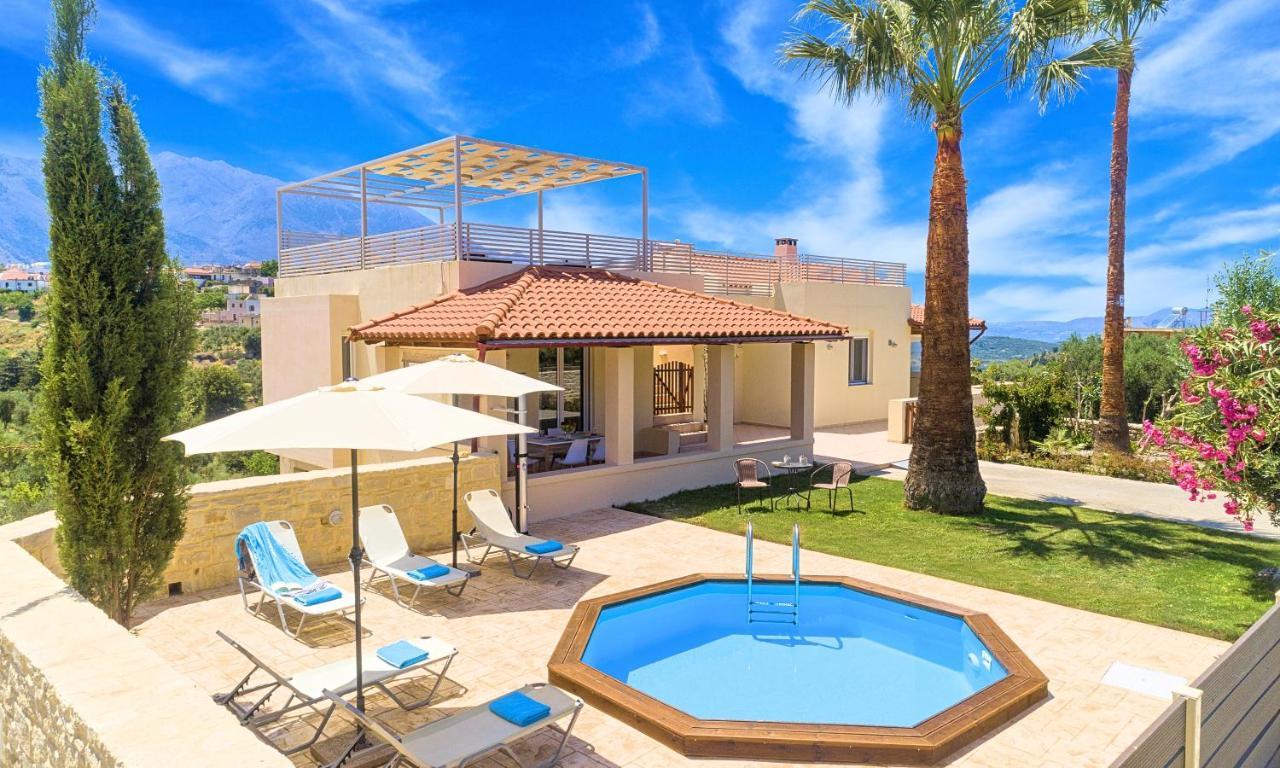Villa Di Palma Heated Pool Koufi Exterior photo